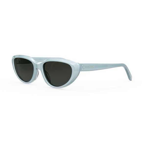 NEW CELINE WOMEN CAT EYE SUNGLASSES CELINE CL40220U 84A BLUE GREY EYEWEAR - Picture 1 of 5